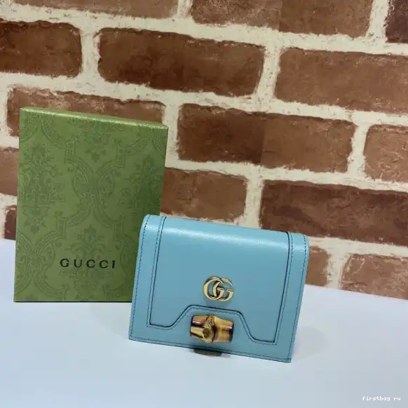 First bag ru Gucci card Diana case wallet 0529